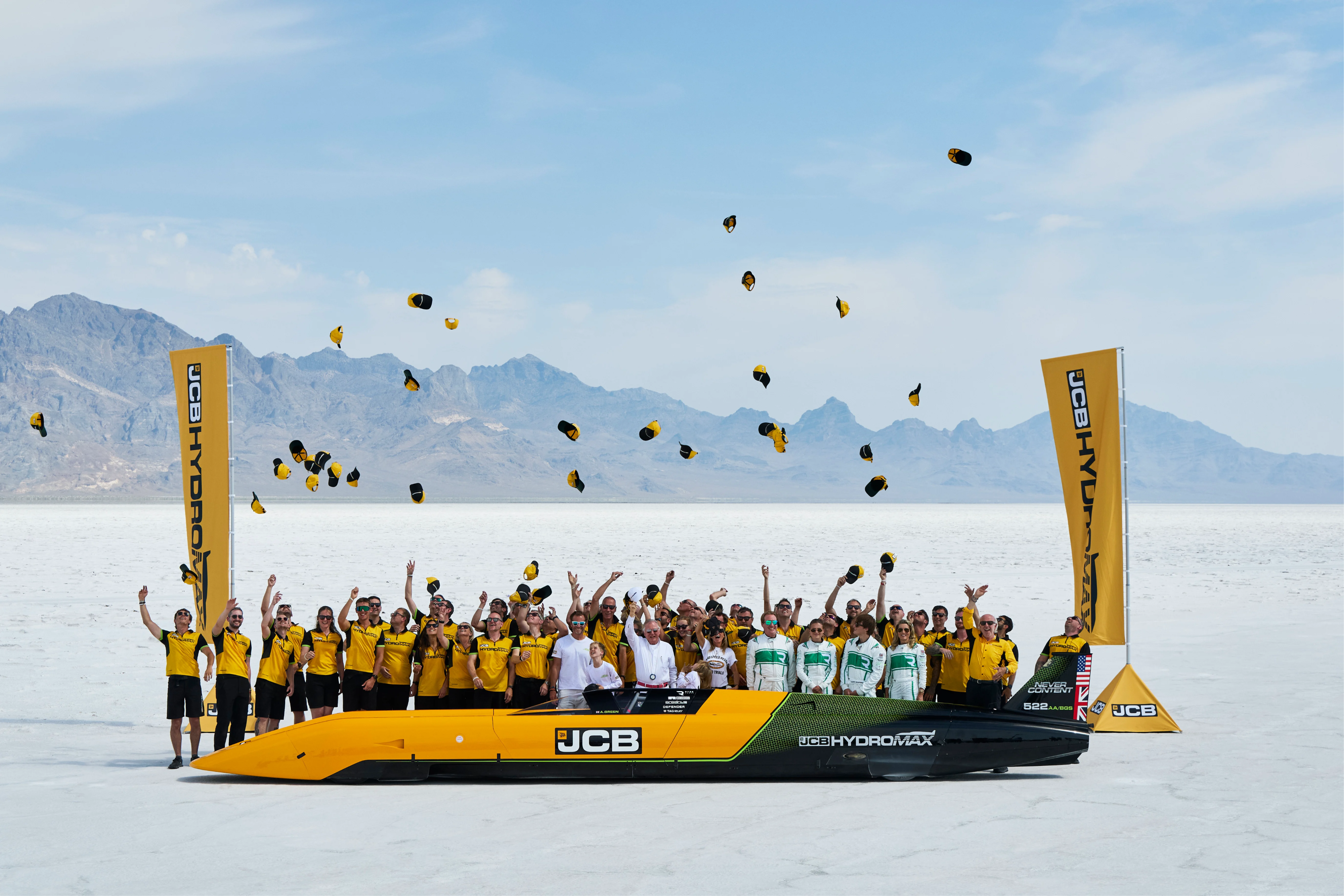 AP Racing braking technology supports record-breaking JCB Hydromax at Bonneville - Banner Image